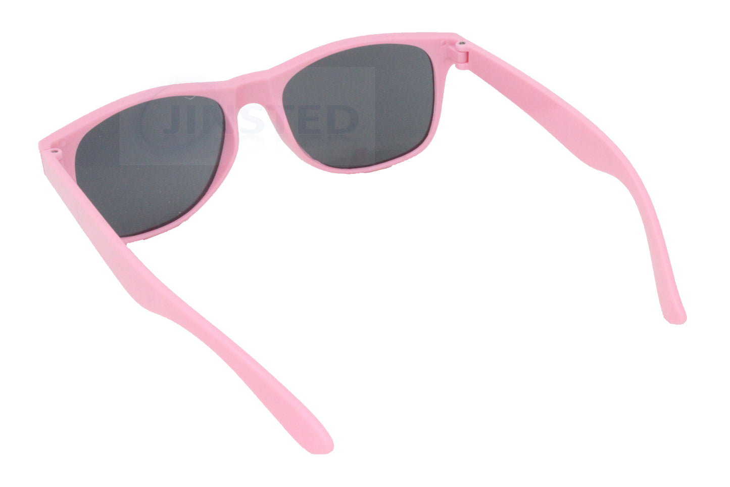 Baby Pink Frame Unisex Sunglasses Black Tinted Lens