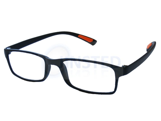 Adult Black Adult Reading Glasses. Unisex Spectacles - Jinsted