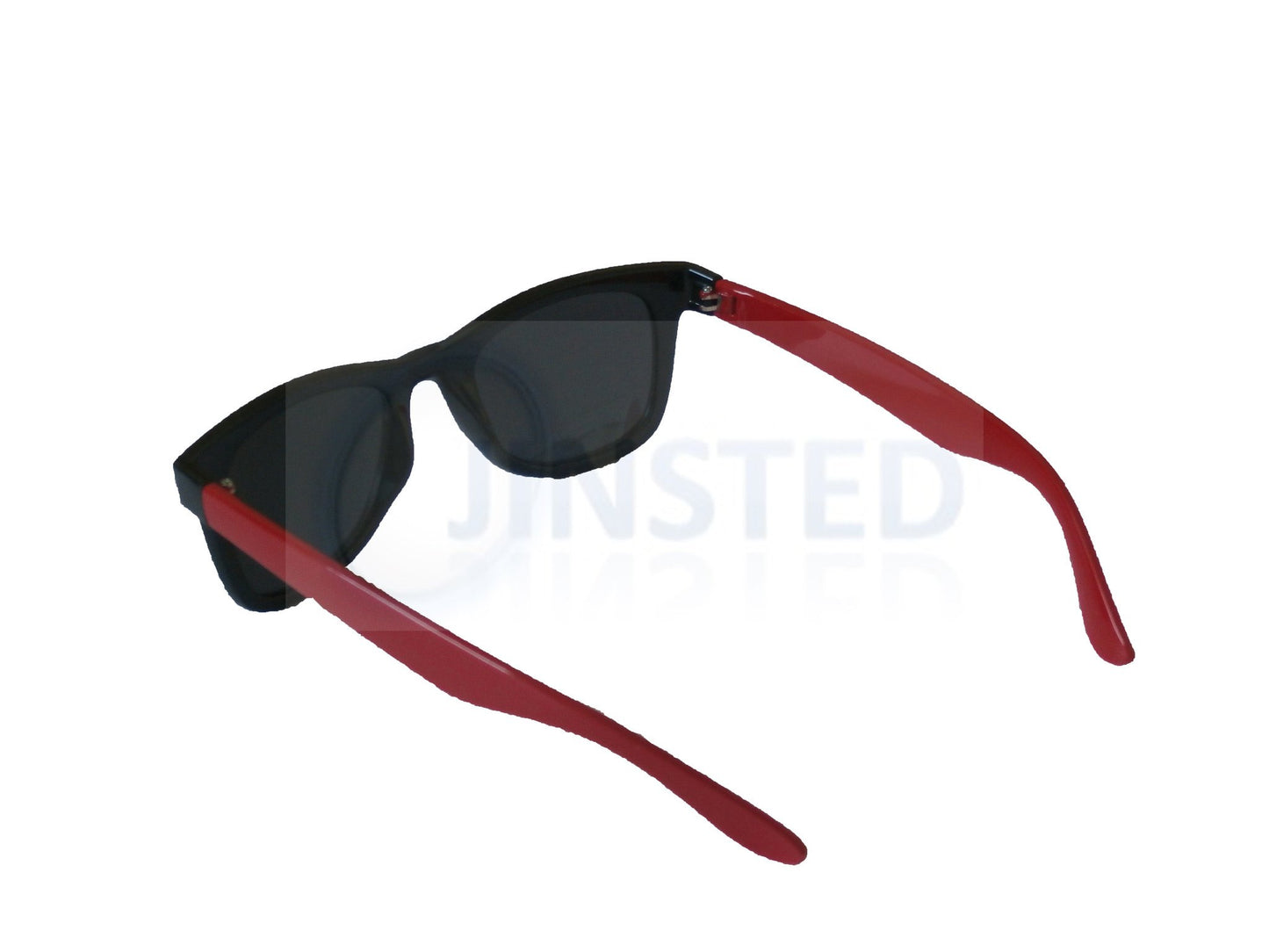 Adult Sunglasses, Adult Black and Red Frame Sunglasses Tinted Lens, Jinsted