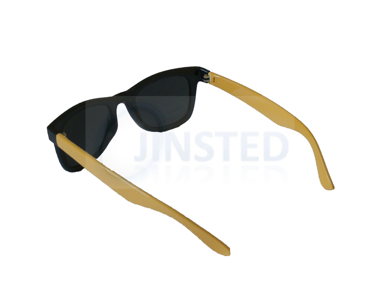 Adult Sunglasses, Adult Black and Yellow Frame Sunglasses Tinted Lens, Jinsted