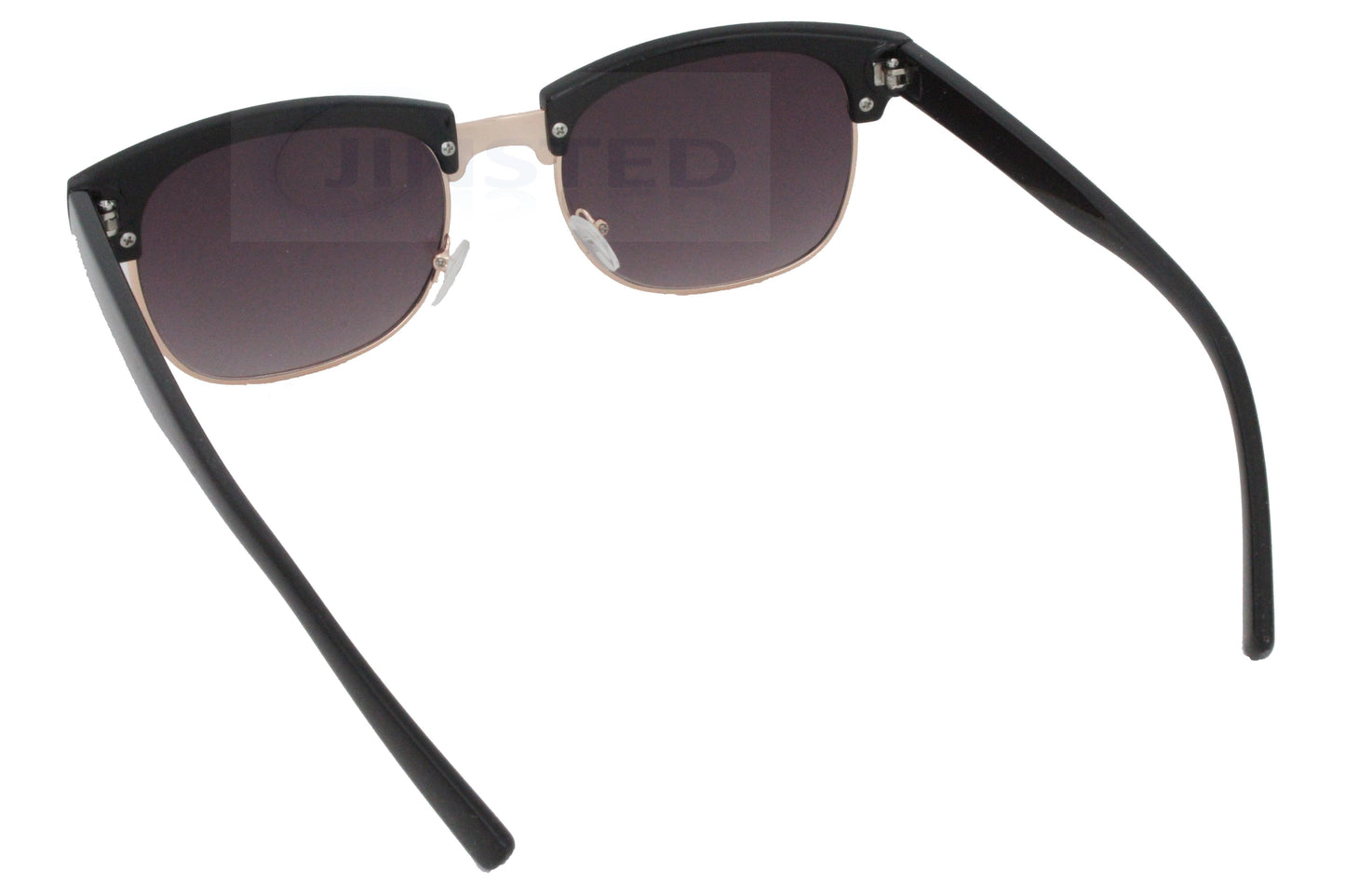 Adult Black Frame Clubmaster Sunglasses Tinted Lens. UV400 protection - Jinsted