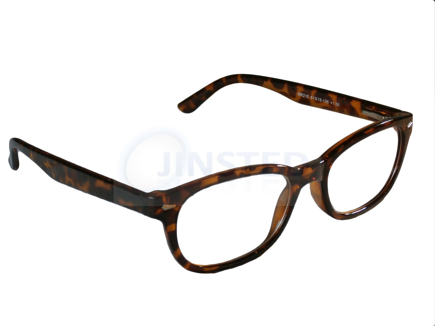 Adult Reading Glasses, Adult High Quality Swiss Design Leopard Print Reading Glasses, Jinsted