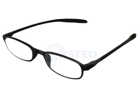 Adult Stylish Unisex Black Adult Reading Glasses. Spectacles - Jinsted