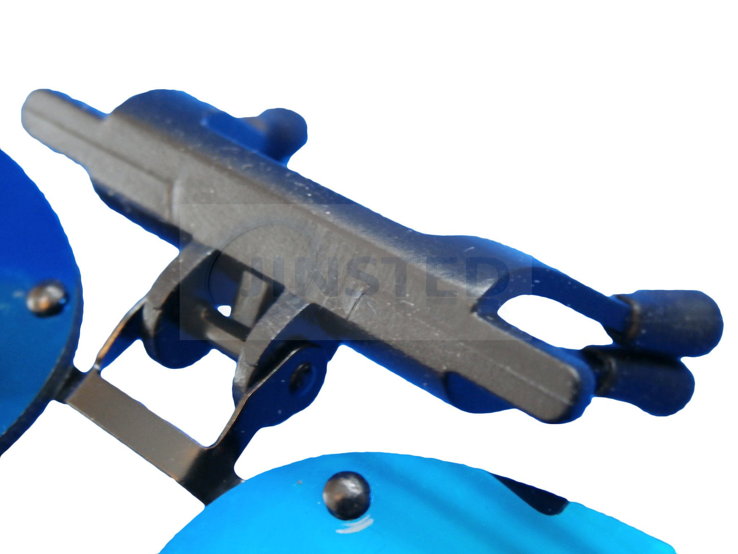 Adult Sunglasses, Blue Mirrored Reflective Aviator Clip On Flip Up Sunglasses, Jinsted