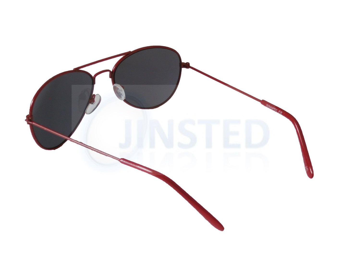 Childrens Sunglasses, Childrens Tinted Lens Red Frame Aviator Sunglasses, Jinsted