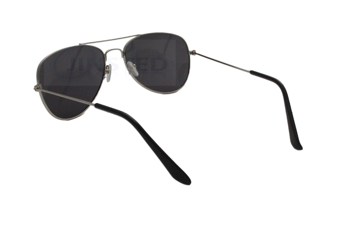 Childrens Tinted Lens Silver Frame Aviator Sunglasses - Jinsted