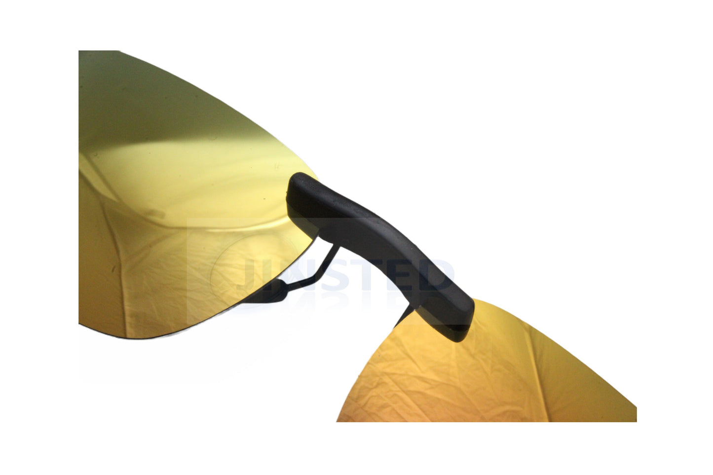 Gold Mirrored Reflective Clip On Sunglasses - Jinsted