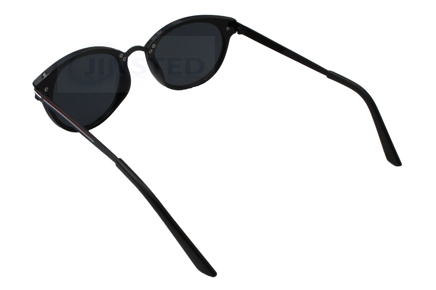 High Quality Black Round Sunglasses with Black Circle Frame - Jinsted