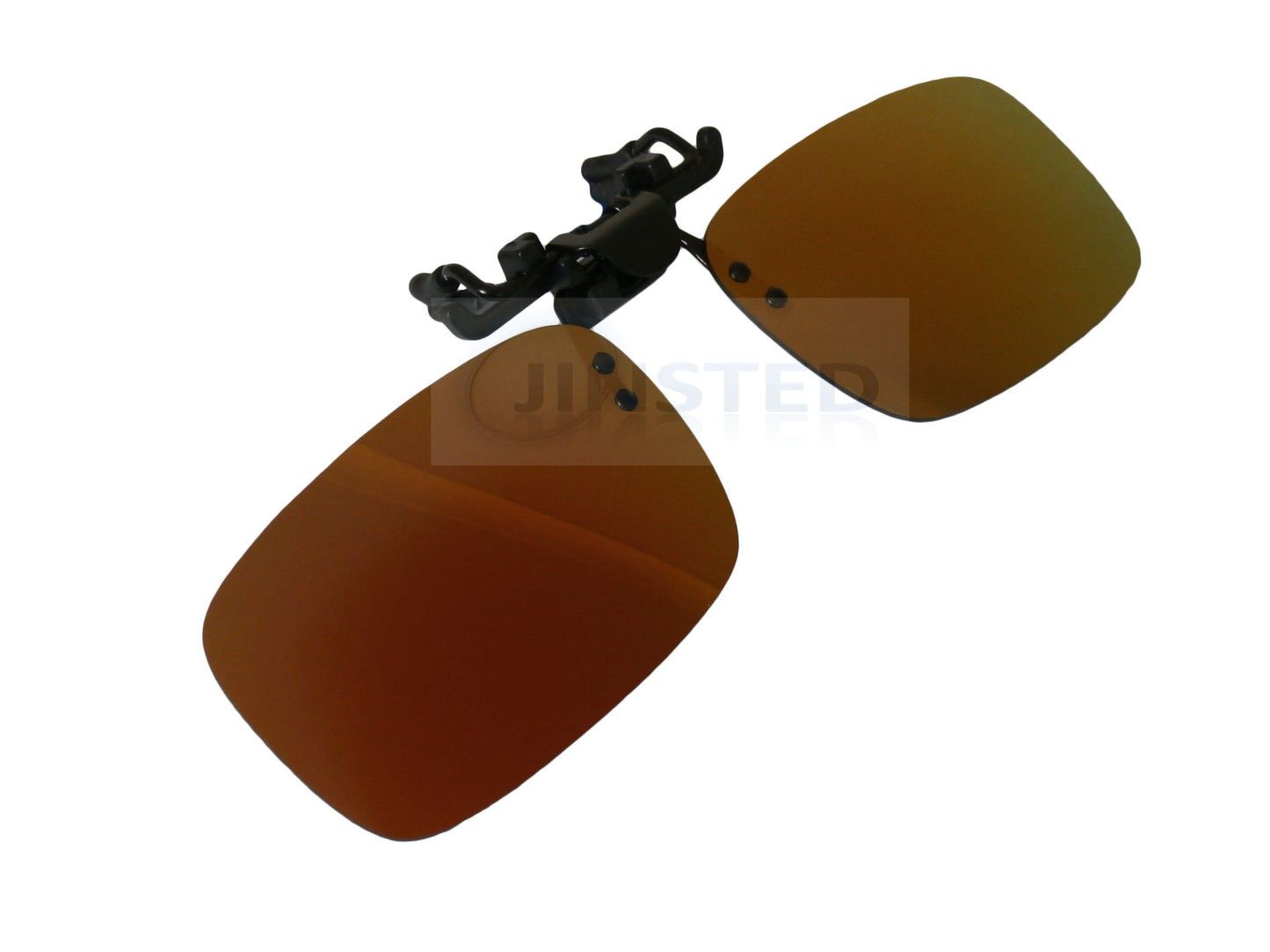 Adult Sunglasses, High Quality Gold Red Mirrored Reflective Clip On Flip Up Sunglasses, Jinsted