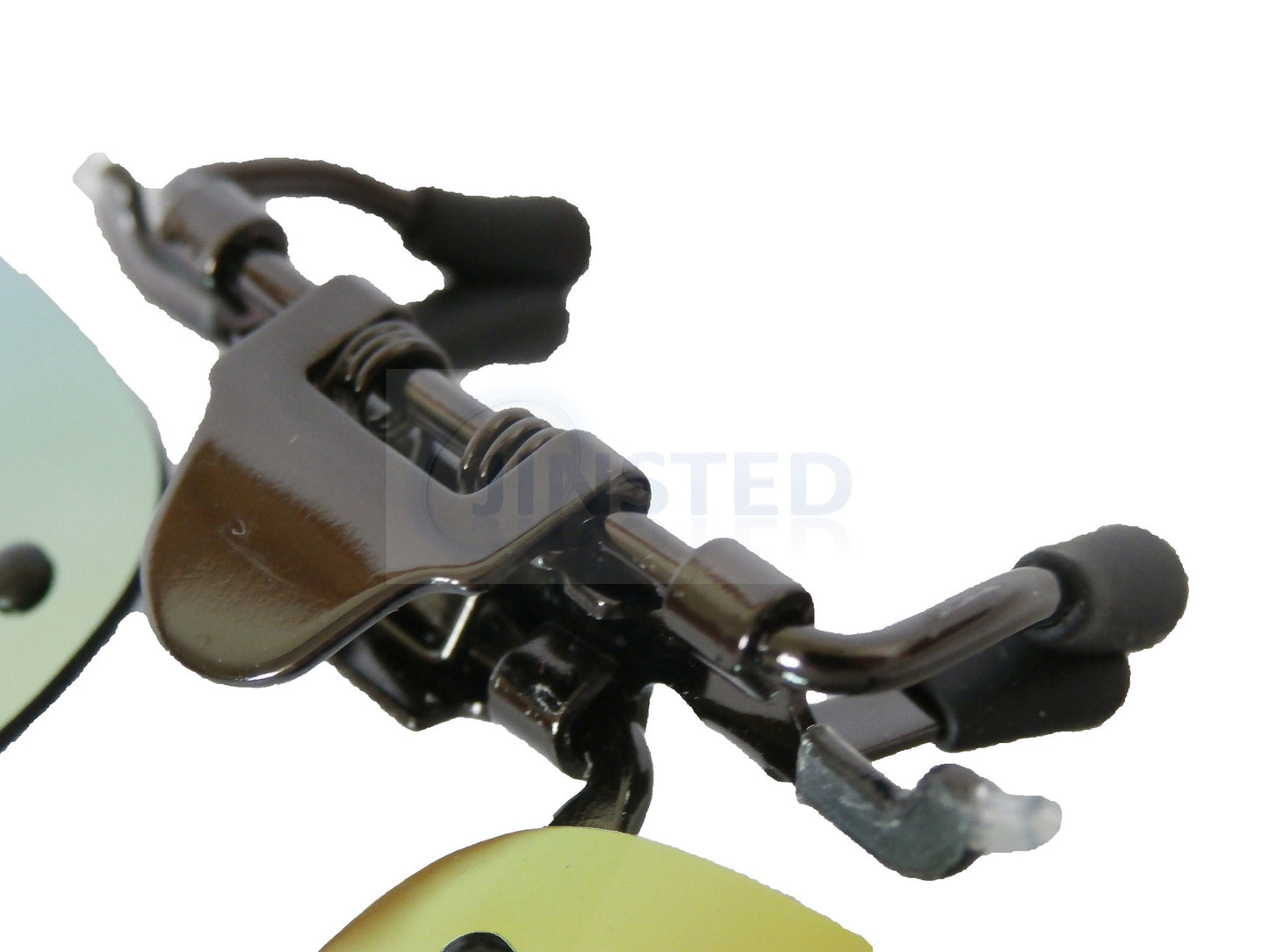 Adult Sunglasses, High Quality Green Mirrored Reflective Clip On Flip Up Sunglasses, Jinsted