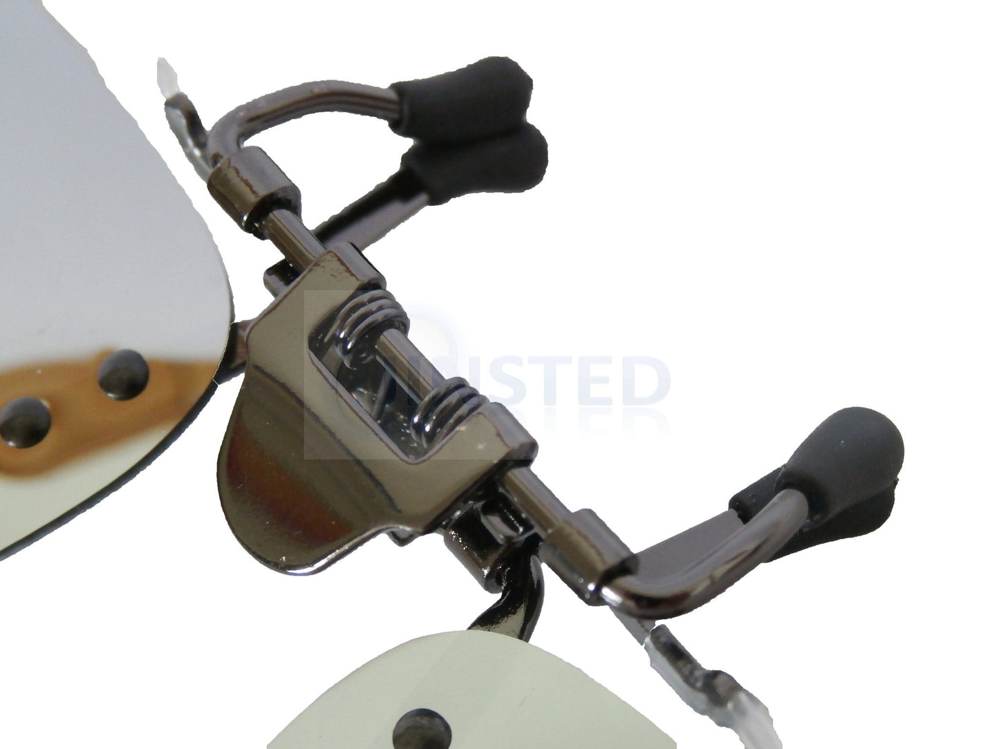 Adult Sunglasses, High Quality Silver Mirrored Reflective Clip On Flip Up Sunglasses, Jinsted