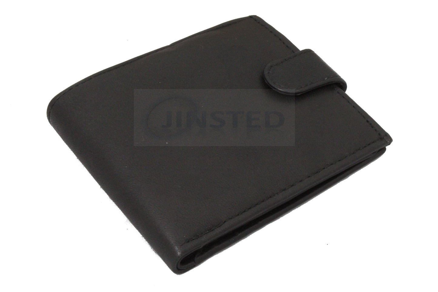 Large Leather Wallet. 15 Cards and 1 Note Compartment - Jinsted