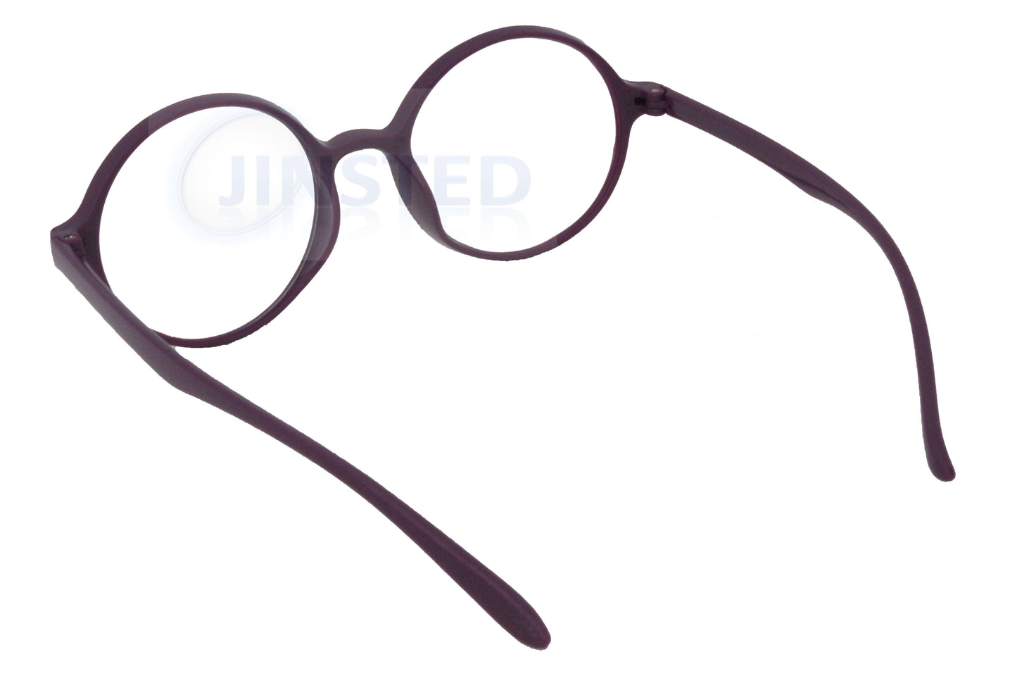 Purple Reading Glasses. Adult Round Frame Unisex Spectacles - Jinsted
