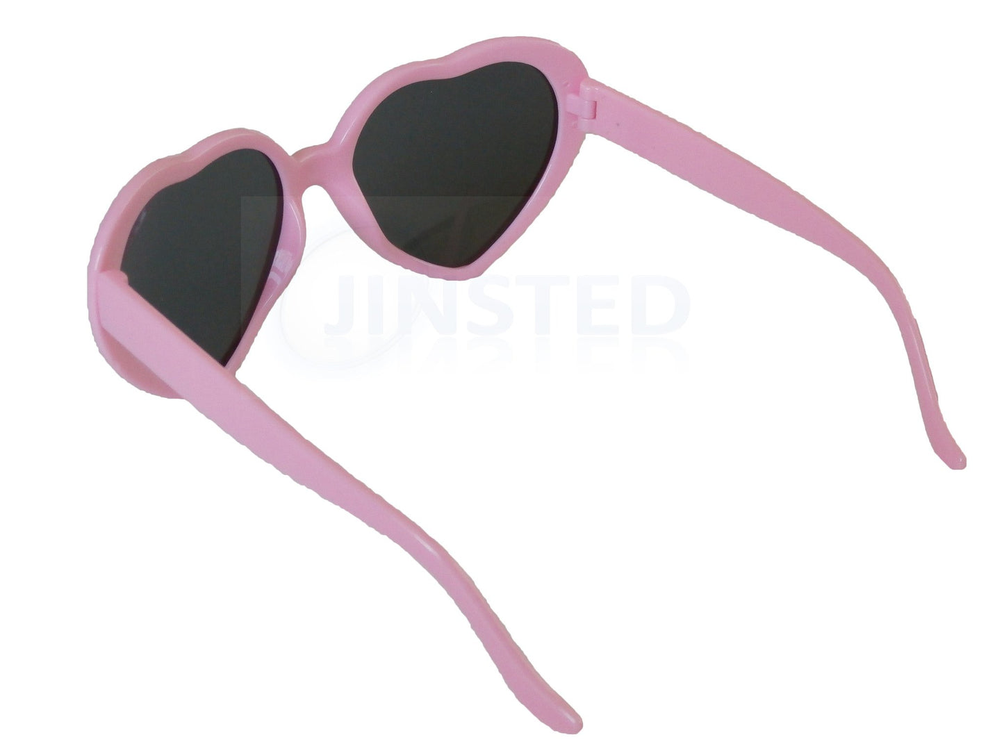 Sunglasses, Teenager / Small Adult Pink Lolita Heart Shaped Sunglasses, Jinsted
