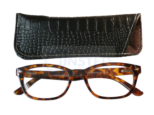 Adult High Quality Swiss Design Leopard Print Reading Glasses - Jinsted
