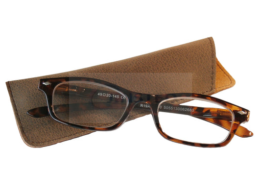 Adult High Quality Swiss Design Leopard Print Reading Glasses - Jinsted