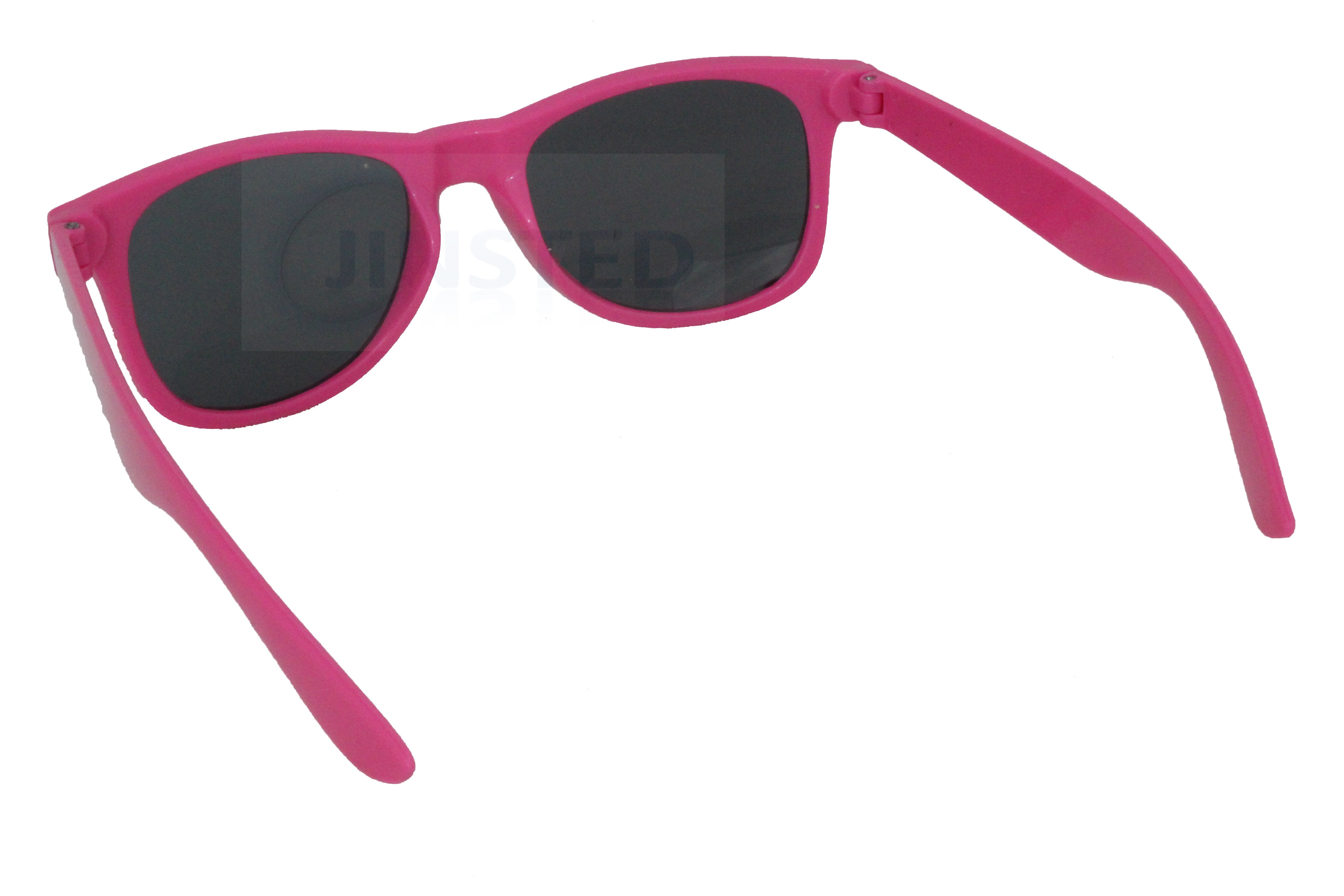 Adult Hot Pink Frame Sunglasses Black Tinted Lens Jinsted