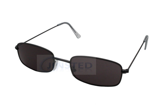 Adult Modern Sunglasses Black Rectangle Frame UV400 - Jinsted