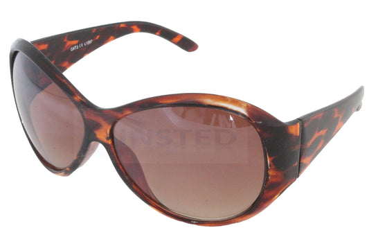 Adult Oversized Butterfly Sunglasses. Leopard Print Frame with Brown Lens - Jinsted