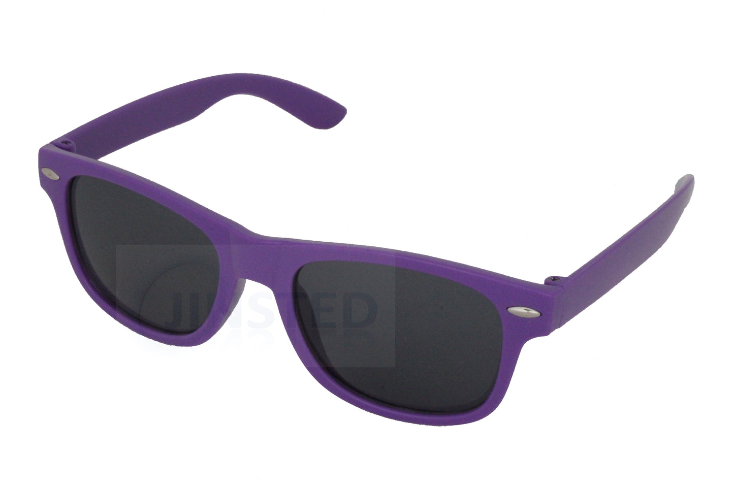 Childrens Purple Frame Sunglasses Black Tinted Lens - Jinsted