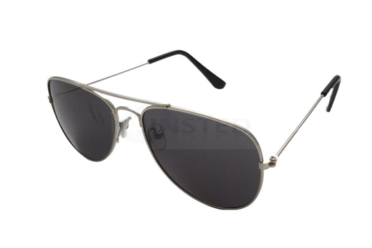 Childrens Tinted Lens Silver Frame Aviator Sunglasses - Jinsted