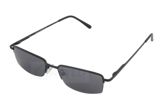 High Quality Adult Modern Sunglasses Black Tinted Lens Half Frame - Jinsted