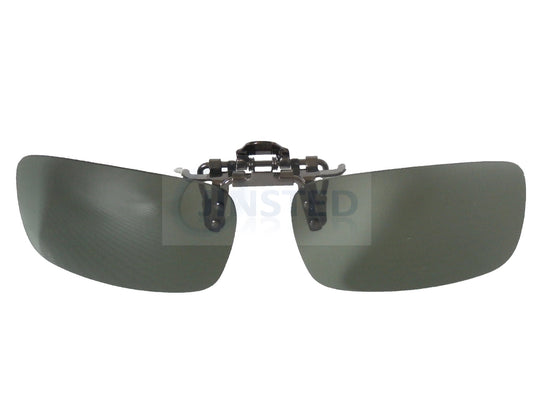 Adult Sunglasses, High Quality Green Polarised Clip On Flip Up Sunglasses, Jinsted