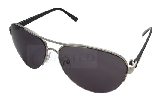 Large Adult Black Sunglasses Pilot Design UV400 Protection - Jinsted