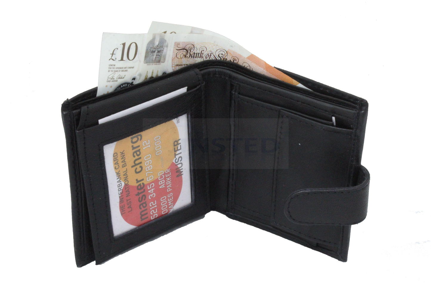 Luxury Leather Bi Wallet. 7 Card and 3 Note Compartments. RFID Protection - Jinsted