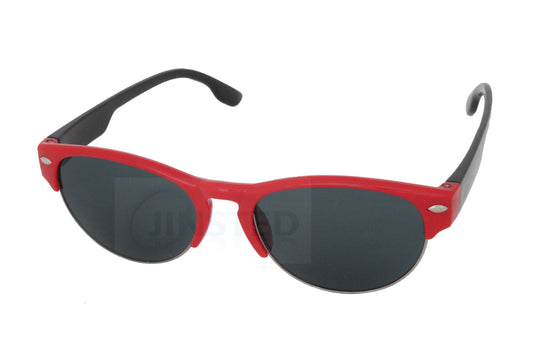 Red and Black Baby / Toddler Sunglasses Half Rimmed Frame - Jinsted