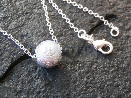 Ladies Jewellery, Silver Necklace with 3D Ball Pendant, Jinsted