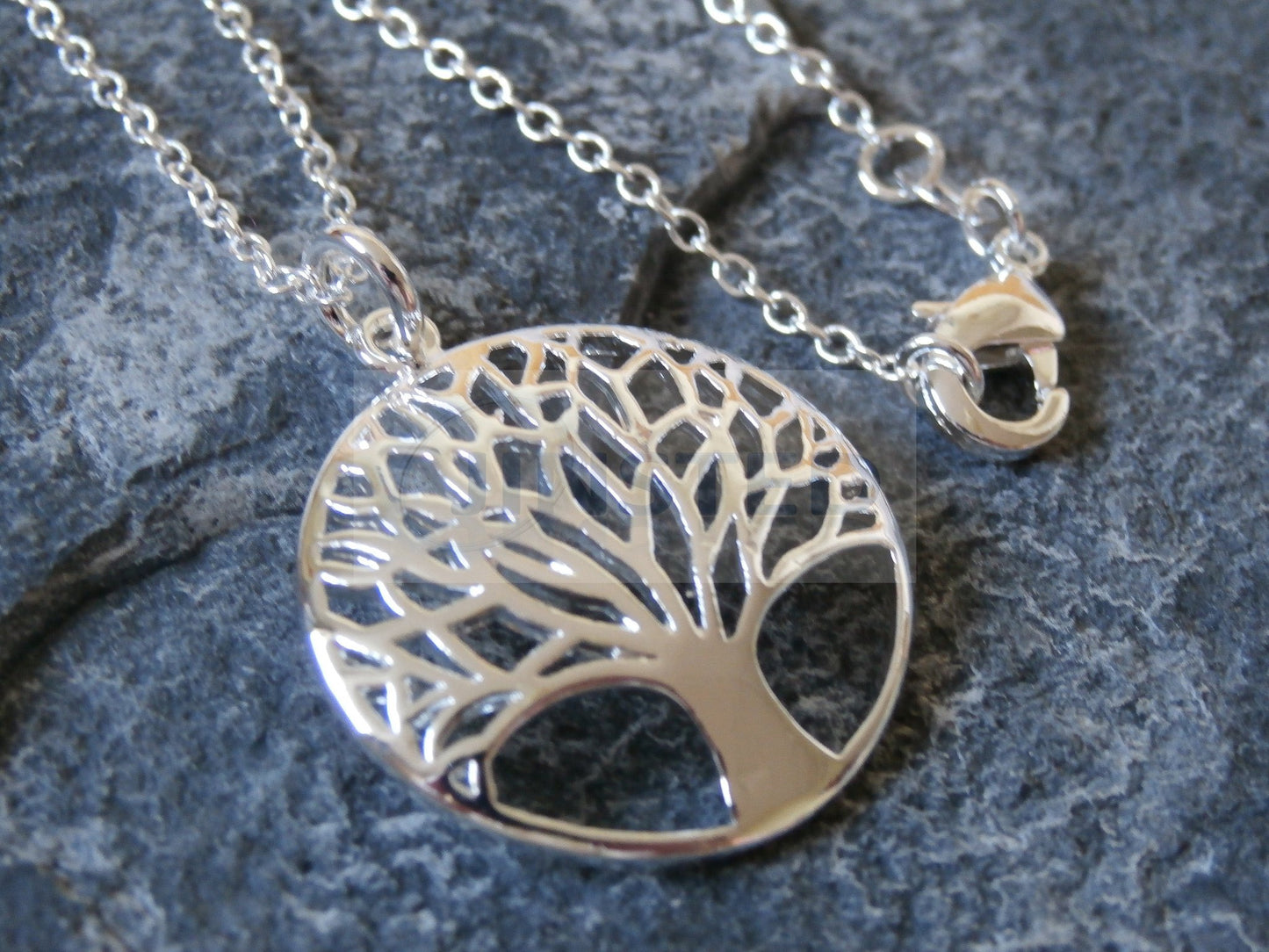 Ladies Jewellery, Silver Necklace with Tree of Life Pendant, Jinsted
